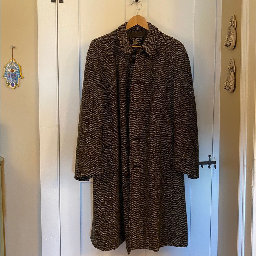 Burberry Handwoven Irish Tweed Coat